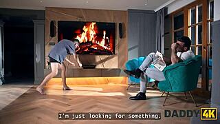 Horny Teen Seduced All Men In House