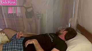 lazy couple enjoys sensual morning sex at home