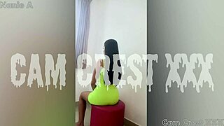 Small asian girl enjoys fun time with partner