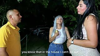 swinger couple invites a very sexy and horny young 18+ woman to have sex melanie latina