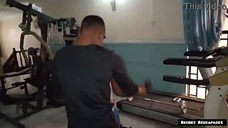 gym instructor seduced by big ass 45 years old client fucks her horny pussy with his bbc