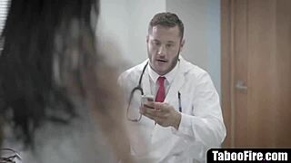 young ebony girl gets fucked by sleazy doctor