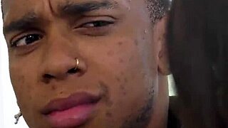 Stepson watches abby somers ride black cocks