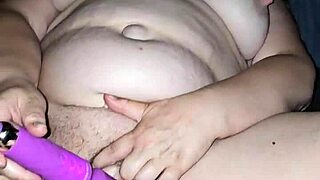 Vibrator makes her cum hard
