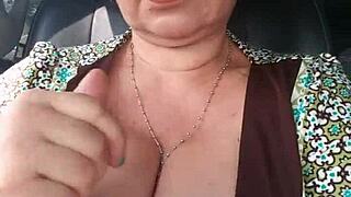 In the truck look at my pussy