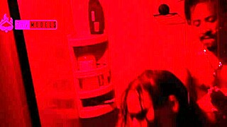 girl enjoys big black cock in the shower