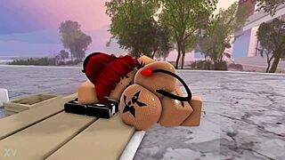 naked transsexual at pool gets anal assfucking from black guy with cock