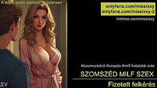 Neighbor milf sex with hungarian audio