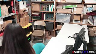 scared teen shoplifter caught by security