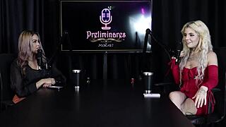 kyra sex and bia hot in podcast prelims