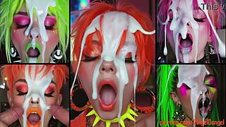 hot girls do facials