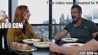 Stepdad fucked stepsons fake girlfriend and babe got paid for her services