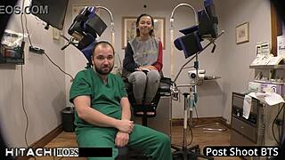freshman gets mandatory hitachi orgasm from doctor