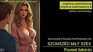 Neighbor milf sex with hungarian audio