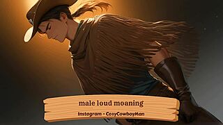 male loud moaning during solo