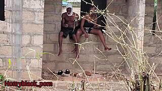 My gangster girlfriend fucks me outside