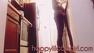 Girl ignores you cleaning kitchen giantess recording