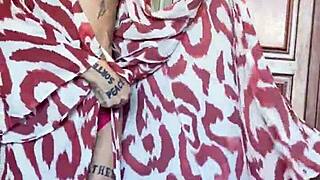 tattooed shemale gets barebacked by bbc