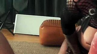tattooed petite slut rides that huge cock pov