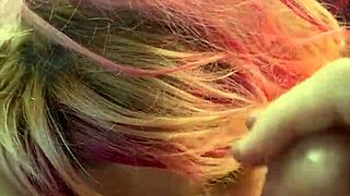 pretty hooker gets on her knees to suck dick in the backseat of a car and takes a load in her whore mouth