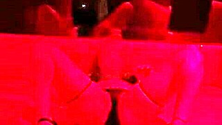 married woman faces a line of men at the gloryhole taking cum