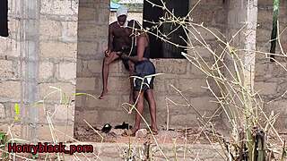 My gangster girlfriend fucks me outside