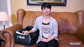 petite brunette jae scott gets her needy pussy deeply pounded and jizzed