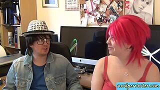Nerd couple got a hooker