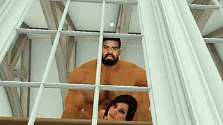 Heyward shows neighbor the cumback workout routine!