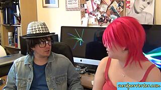 Nerd couple got a hooker