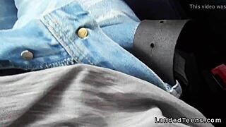 Blonde Hitchhiker Fucks In Car Pov