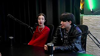 Yastrixx answers who she sucks sits and passes while showing off sheer red lingerie