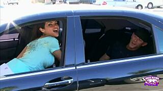 she flashed her tits while driving and wanted hardcore porn