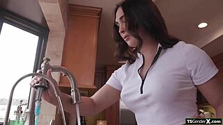 Busty Asian Tranny Babysitter Wants To Fuck Boss