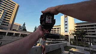 Young black babe fucks photographers huge dick