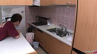 small tits petite japanese teen maid creampie fucked by boss