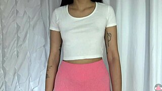 It just happened i got to fuck her yoga pants and creampie her vulnerable pussy
