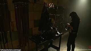 shemale binds new employee then fucks him hard