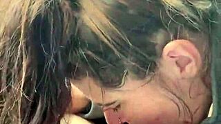 hooker finishes customer with a full cum swallow