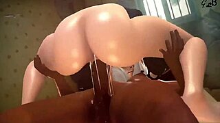 Futanari hentai fuck with big tits