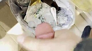 Fucking my doll while watching porn and releasing a cum load at the end