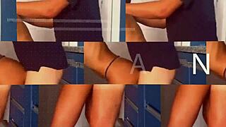 Novinha na glory hole da casa de swing inner