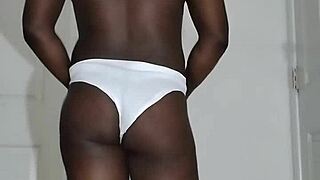 my first time masturbating since august wearing white underwear