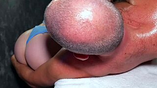 A non standard hot anal massage with italian master