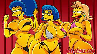 the hottest ass on beach in simpsons porn