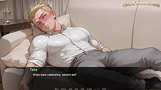 wife shows milky boobs in hentai game