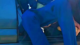 annemieke dressed in suit pissing on street