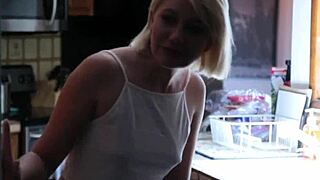 jizzed teen 18+ sucks bbc and gets facial hard
