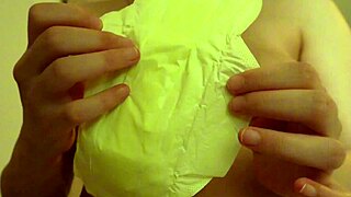 stepsister shows pads then fingers pussy
