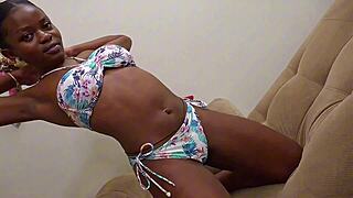 Big fat booty black model pounded deep pov doggystyle in amateur casting